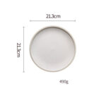 Pure Color Matte Ceramic Plate - Image 3
