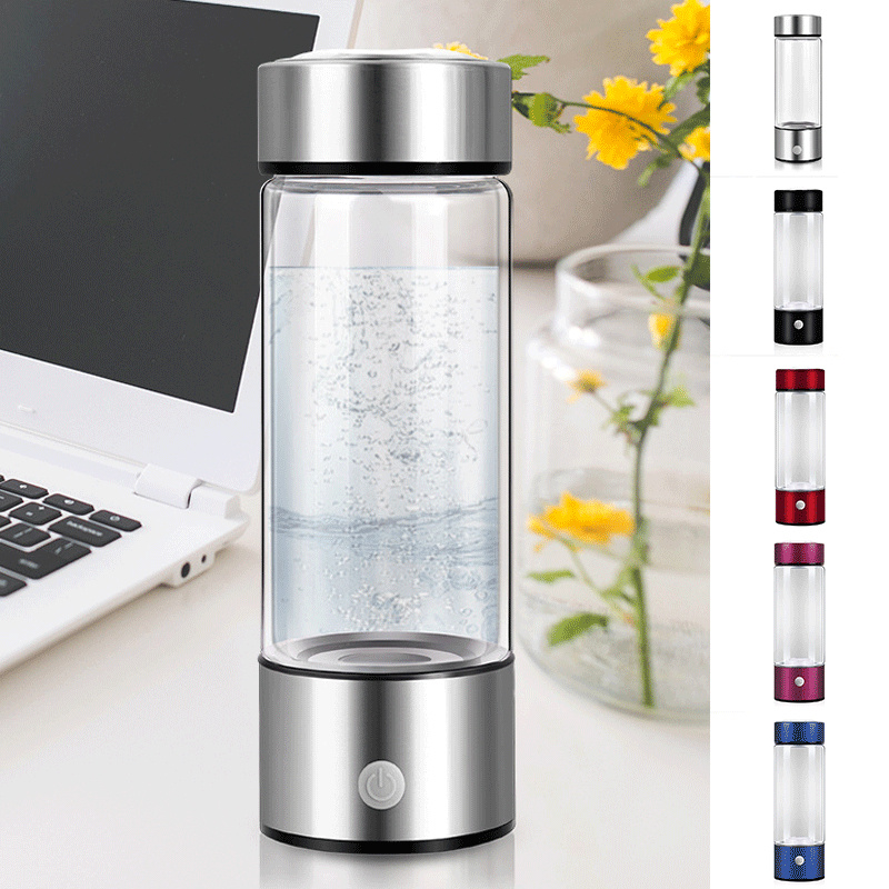 0b0717b8-c805-4378-b37c-1fe260cf3745.jpg Hydrogen Water Bottles Electric Hydrogen Rich Water Generator Bottle New Technology Rechargeable Portable Antioxidant - Image 1