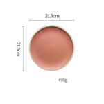 Pure Color Matte Ceramic Plate - Image 5