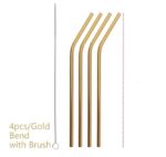 Colourful Reusable Stainless Steel Straws - Image 5