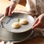 Stoneware Meal Retro Ceramic Breakfast Plate