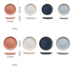 Pure color matte ceramic plate - Image 5