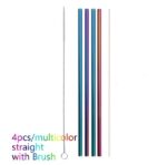 Colourful Reusable Stainless Steel Straws - Image 10