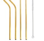 Colourful Reusable Stainless Steel Straws - Image 4