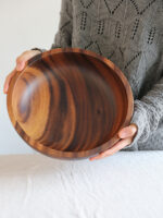 Kitchen Natural Wooden Bowl Household Fruit Bowl Salad Bowl For Home Restaurant Food Container Wooden Utensils Note The Size Hot - Image 8