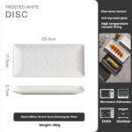 Ceramic Rectangular High-grade Light Luxury Sushi Plate - Image 3