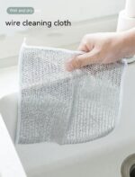 Steel Wire Ball Cloth Kitchen Cleaning Dishcloth - Image 4