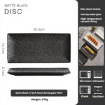 Ceramic Rectangular High-grade Light Luxury Sushi Plate - Image 10
