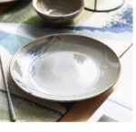 Stoneware Meal Retro Ceramic Breakfast Plate - Image 2